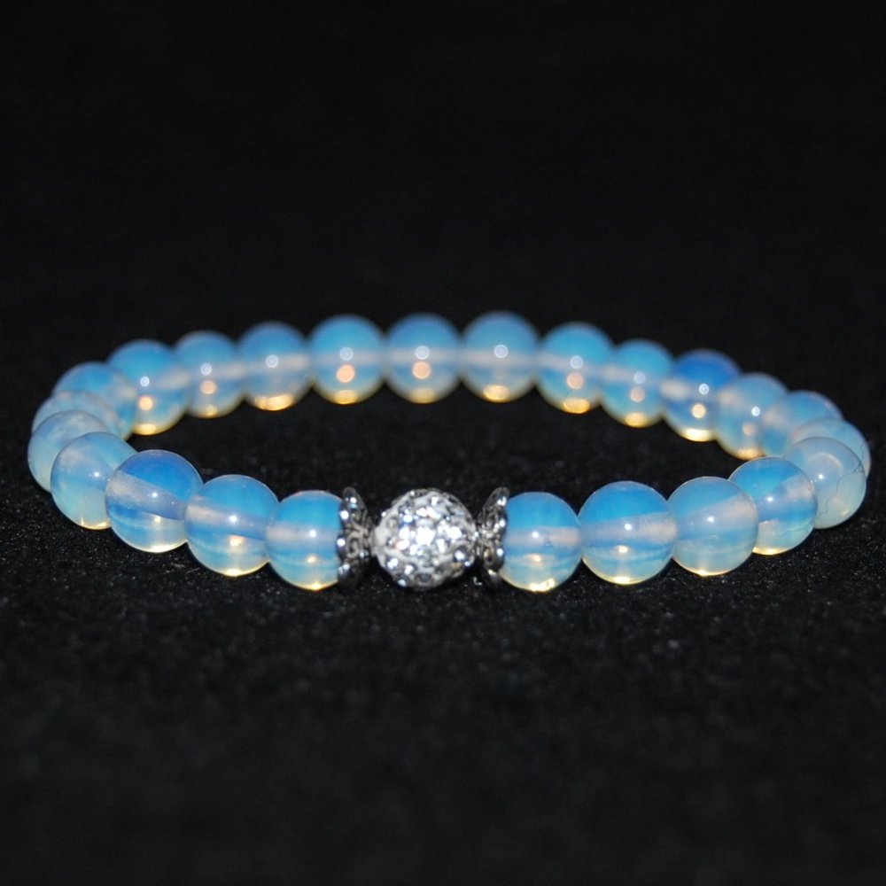 Opal Bracelet,Disco Ball Bracelet,Opal Disco Ball Bracelet,Moon Light Bracelet